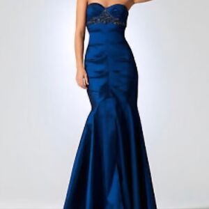XSCAPE by Joanna Chen Ruched Mermaid Gown